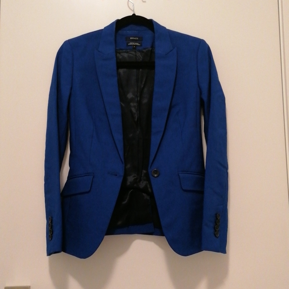 Blue Fitted Blazer Jacket